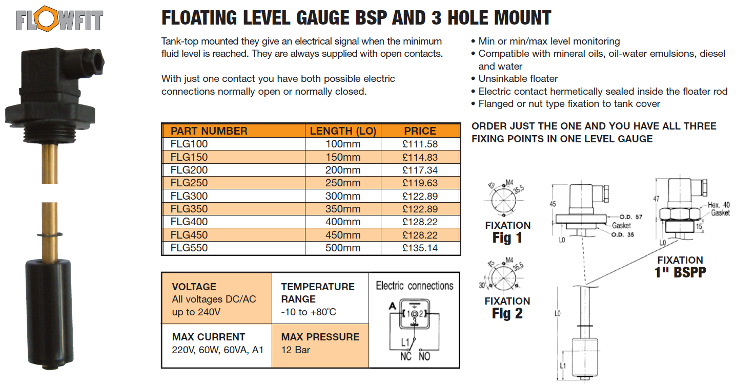 Floating Level Gauge 400MM