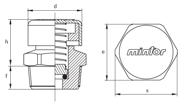 Conical breather plug with valve and o-ring, 1/8 BSP