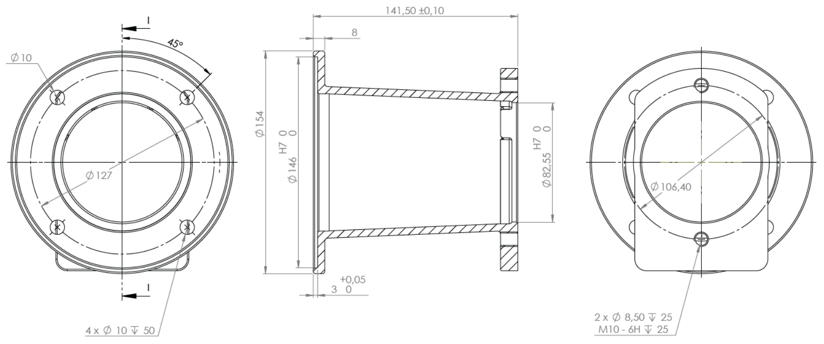 Petrol Engine Bell housing and drive coupling kit to suit Hi-Lo pump with SAE-A 2 Bolt mount and 5/8 Shaft