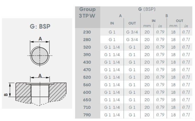 3TPW-G-BSP-PORTS