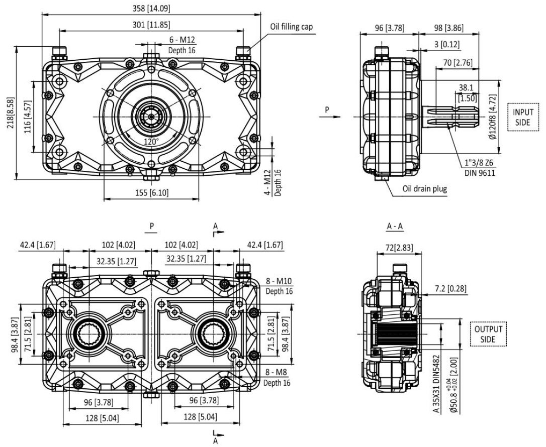 KM8501 DIMENSIONS