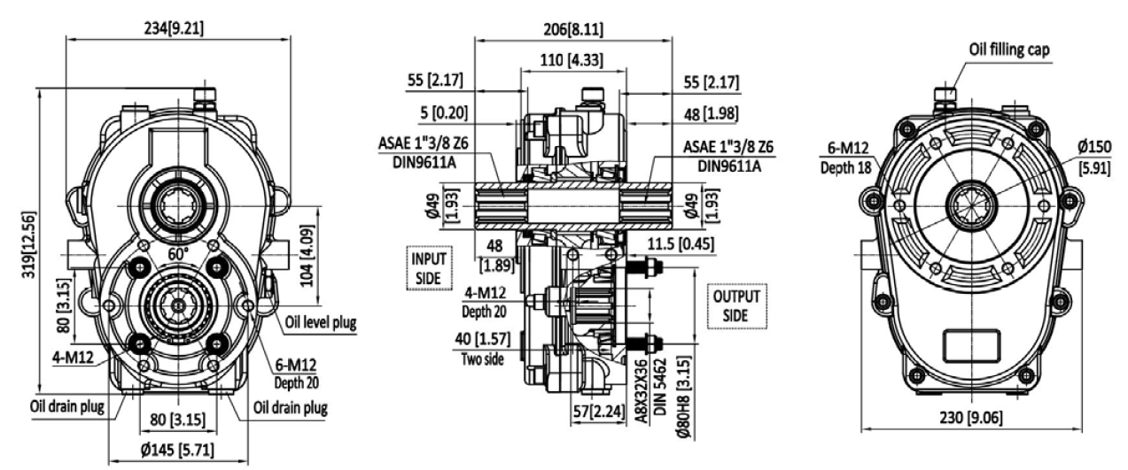 KM800 DIMENSIONS