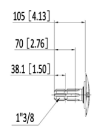 Hydraulic PTO Gearbox, 10kW, Male Shaft, Ratio 1:3, Group 2 Pumps, Series 6001