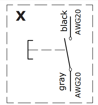 Walvoil 1701X2525 X Type (ON)/OFF wiring diagram