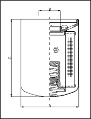 Filtrec A210G10BM Spin-On Cartridge