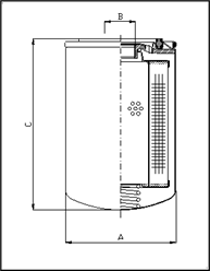 Filtrec A412C10 Spin-On Cartridge