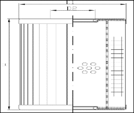 SEPARATION TECHNOLOGIES ST1709 FILTREC REPLACEMENT DMD362W25B ALTERNATIVE FILTER ELEMENT