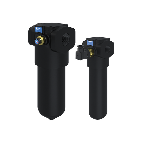 F420 3/4" BSP 70L/min 10 Micron With Bypass 420 Bar In Line High Pressure Filter c/w Visual Indicator