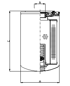 Filtrec A211C10BM Spin-On Cartridge