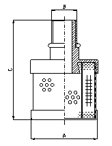 REXROTH R928022777 FILTREC REPLACEMENT RVR420B100B ALTERNATIVE FILTER ELEMENT