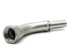 Flowfit Hydraulic JIC swivel female x hose-tail 90° compact 