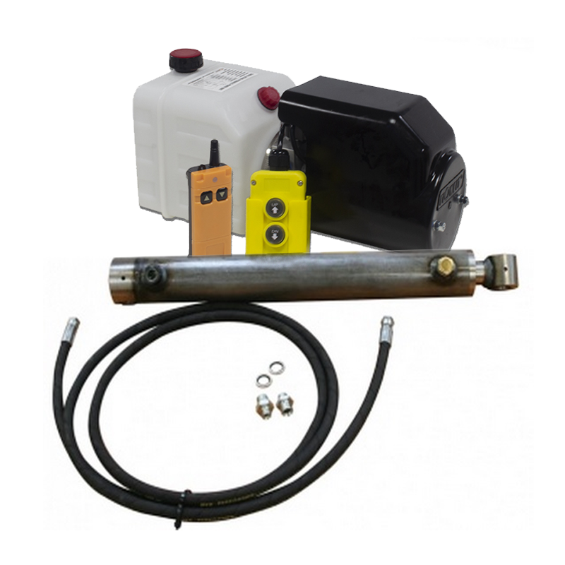 24V DC S/A Trailer Kit To Lift 2.5 Tonne, 400mm Stroke Wireless Control