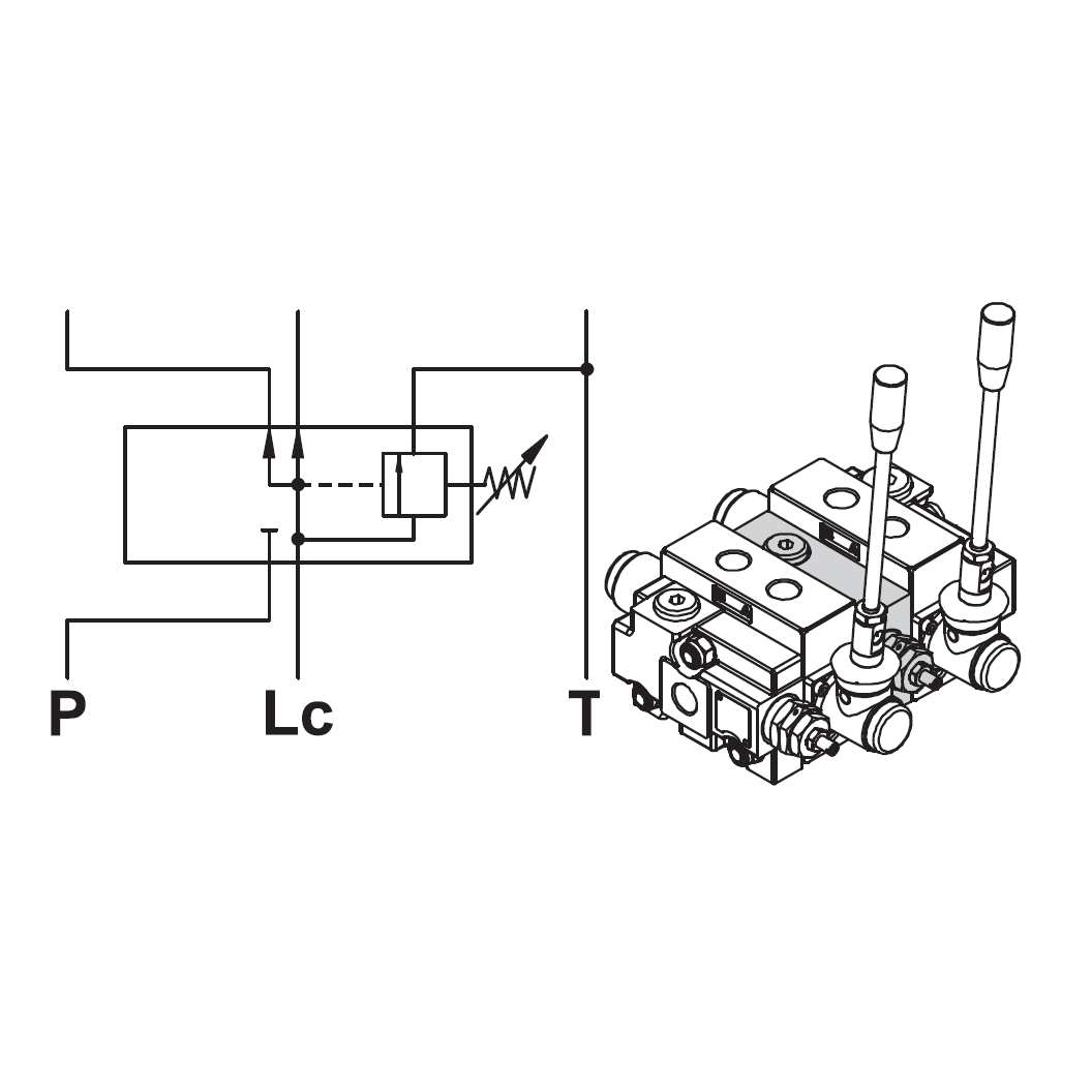 Q80 Intermediate Relief Valve Section 81-200 Bar Q80 Intermediate Relief Valve Section 81-200 Bar