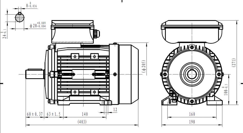 Single Phase 230v Electric Motor, 3.0Kw 2 pole 2830rpm with foot mount Single Phase 230v Electric Motor, 3.0Kw 2 pole 2830rpm with foot mount