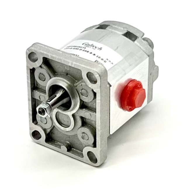 Galtech Hydraulic Gear Pump, Gp1, 0.89CC, Clockwise, 3/8" BSP Inlet, & Outlet, EU 4Bolt 1/8 Taper