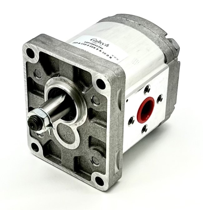 Galtech Hydraulic Gear Pump, Gp2, 4.0CC, Clockwise, 30mm Inlet & 30mm Outlet Flanged Ports, EU 4Bolt 1/8 Taper