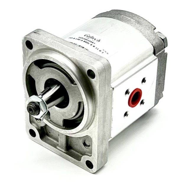 Galtech Hydraulic Gear Pump, Gp2, 4.0CC, Clockwise, 40mm Inlet & 35mm Outlet Flanged Ports, B80 4Bolt 1/5 Taper