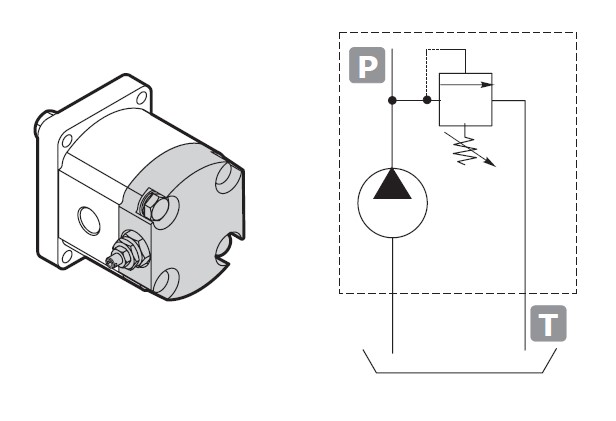 Galtech 2SP Gp2 VLPE Rear Cover For Relief Valve External Drain