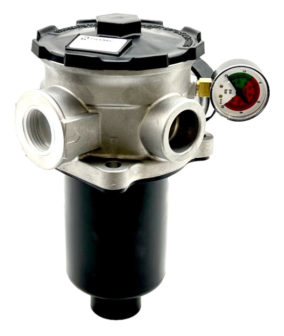 FR6 Series Tank Top Return Filter 10 Micron 4 Hole 3/4" BSP 50 L/min With Air Breather  c/w Quick Access Filler Cap