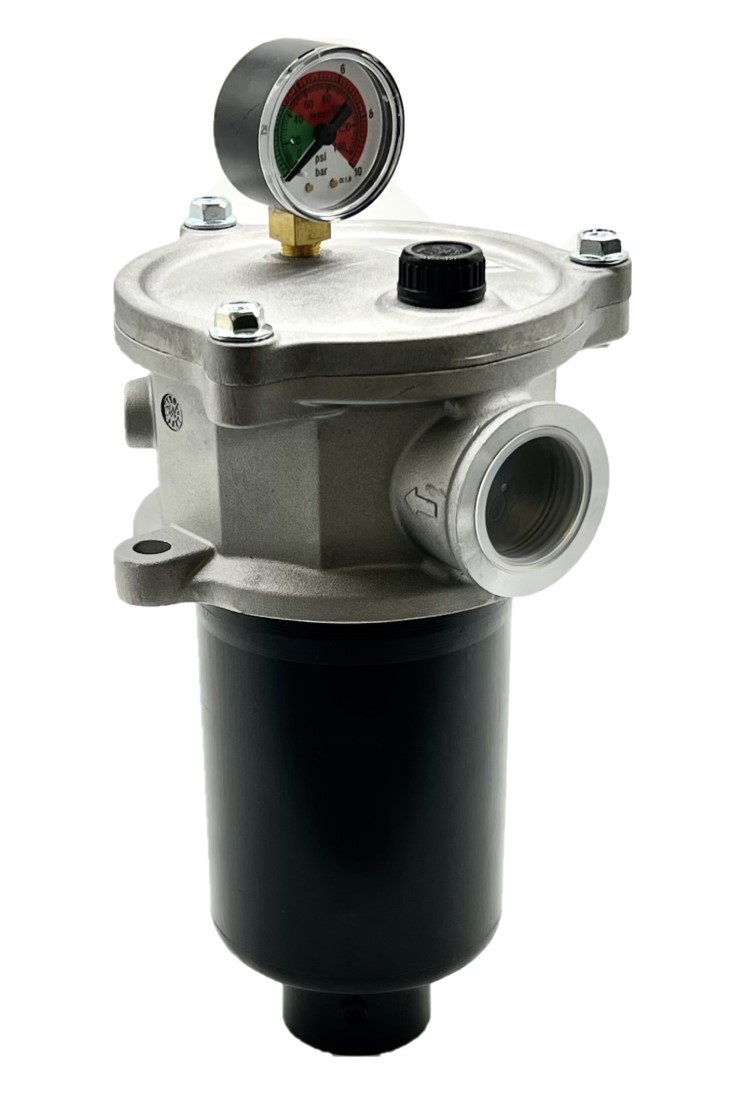 FRT Series Tank Top Return Filter 10 Micron G/Fibre 4 Hole 1-1/2" BSP 540 L/Min c/w Filling Plug