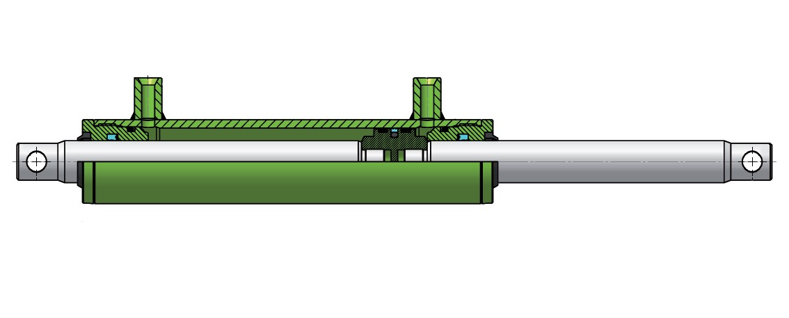 Double Rod Tracker Cylinder 40Bore 25Rod 130Stroke 436Closed