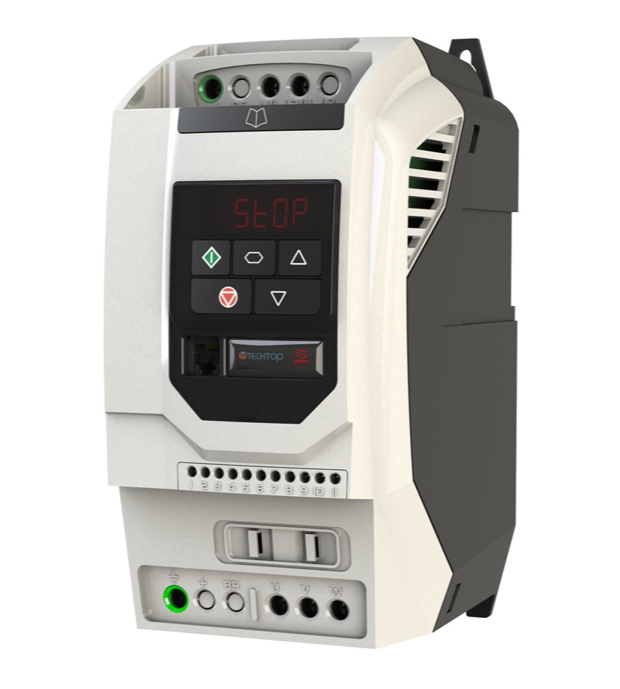 2.2KW IP20 1PH 200-240V Variable Speed Drive Inverter, DIN rail/keyhole Mount, 10.5amps, 0-500Hz 2.2KW IP20 1PH 200-240V Variable Speed Drive Inverter, DIN rail/keyhole Mount, 10.5amps, 0-500Hz