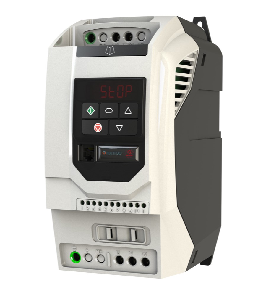 11.0KW IP20 3PH 380-480V Variable Speed Drive Inverter, DIN rail/keyhole Mount, 24amps, 0-500Hz