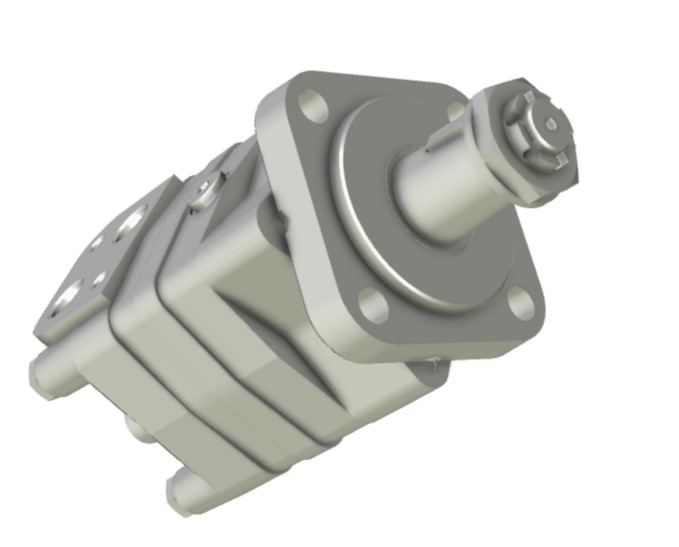 M+S Hydraulic Motor 80 CC/Rev, 4 bolt mount, 1:10 TAPERED B6x6x20 DIN 6885 shaft.