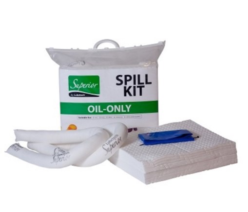Superior Oil-Only Spill Kit, Clip and Close Carrier, 15 Litre