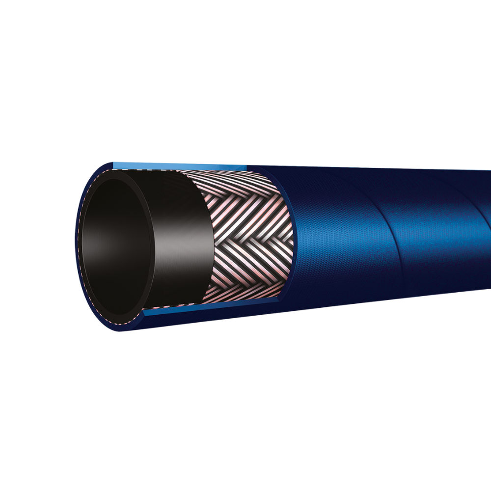Oil Return / Fuel Hose, EN854 SAE 100R6, 1/4" Bore, 50 metre Coil, Blue Oil Return / Fuel Hose, EN854 SAE 100R6, 1/4" Bore, 50 metre Coil, Blue