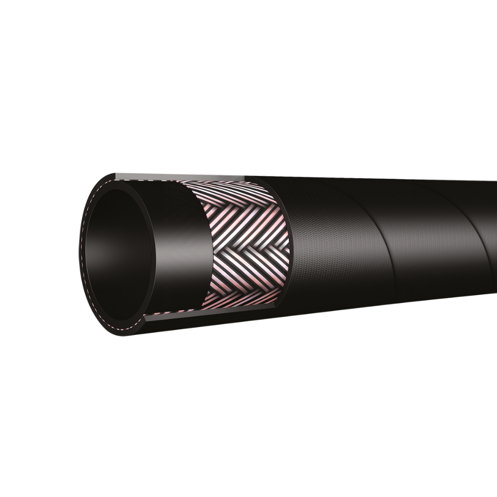 Oil Return / Fuel Hose, EN854 SAE 100R6, 1/4" Bore, 50 metre Coil, Black Oil Return / Fuel Hose, EN854 SAE 100R6, 1/4" Bore, 50 metre Coil, Black