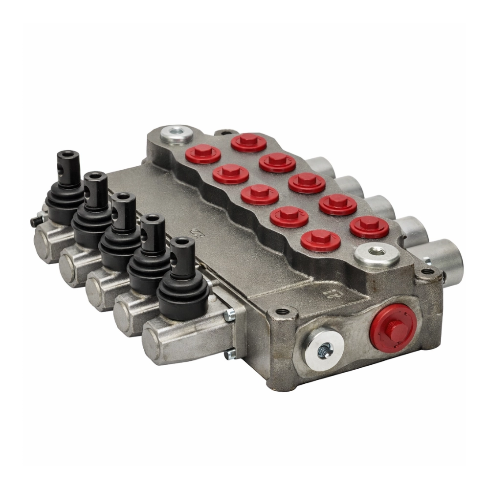 Walvoil SD18 5 Bank 3/4" BSP 160 L/min Double Acting Spring Return Valve