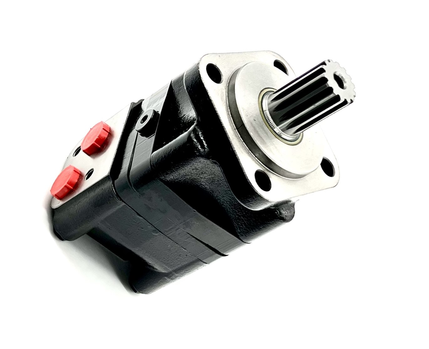 Flowfit Hydraulic Motor 80,8 cc/rev1.1/4 inch Splined 14T Shaft, 4 Hole Mount