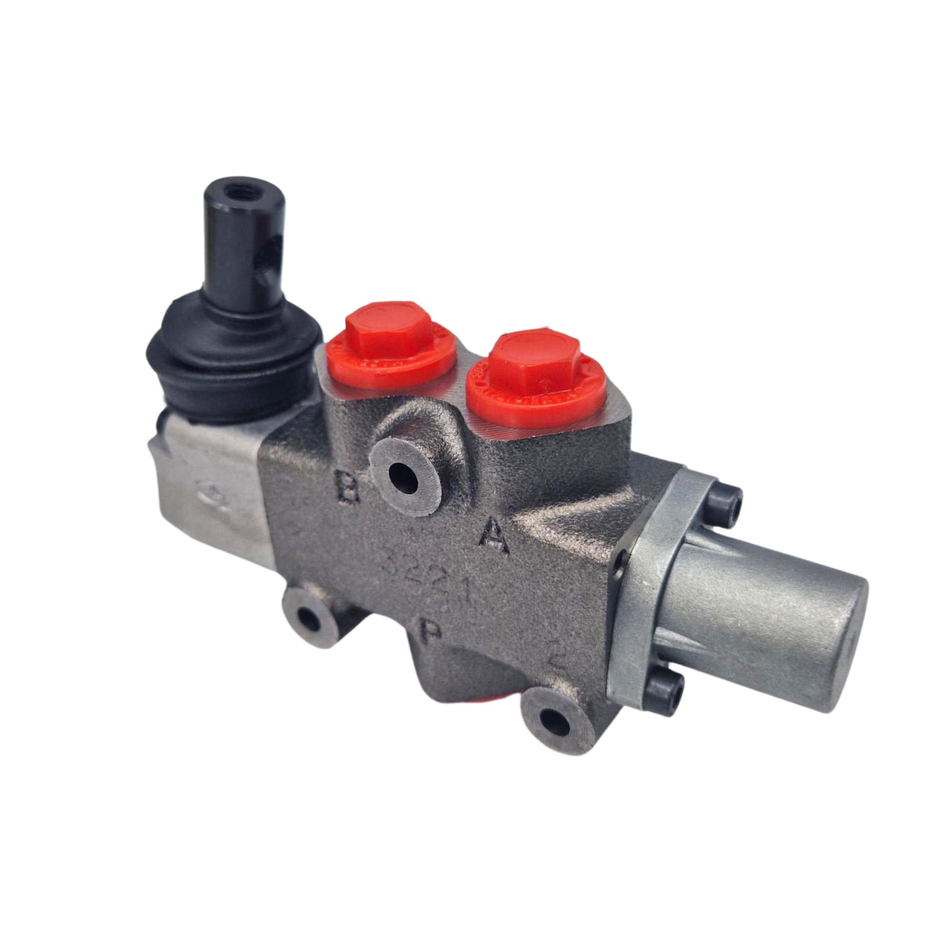 Walvoil, DF5/3A17L, 3 Ways 3/8", Open Centre, Spring Return, Lever Control Manual Spool Diverter Valve