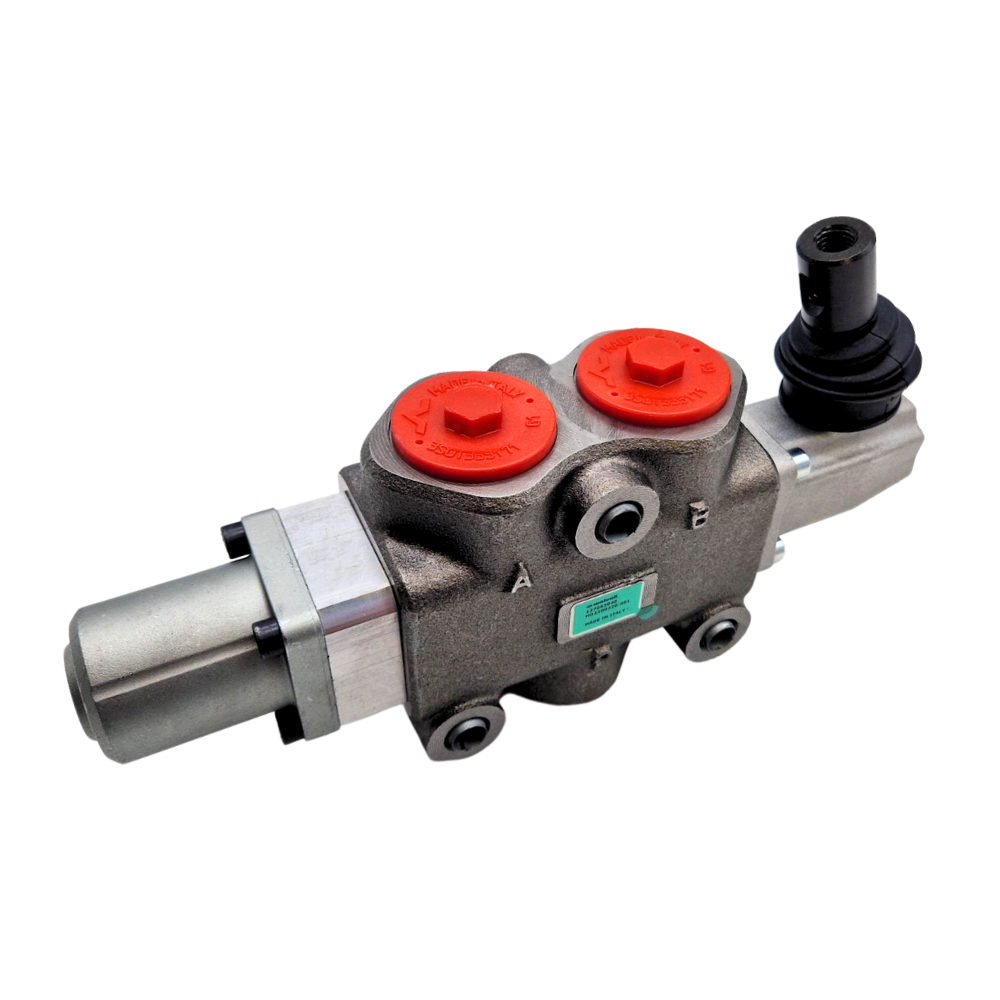 Walvoil, DF25/3B12L, 3 Way, 1" Closed Centre, Detent, Lever Control Manual Spool Diverter Valve Walvoil, DF25/3B12L, 3 Way, 1" Closed Centre, Detent, Lever Control Manual Spool Diverter Valve