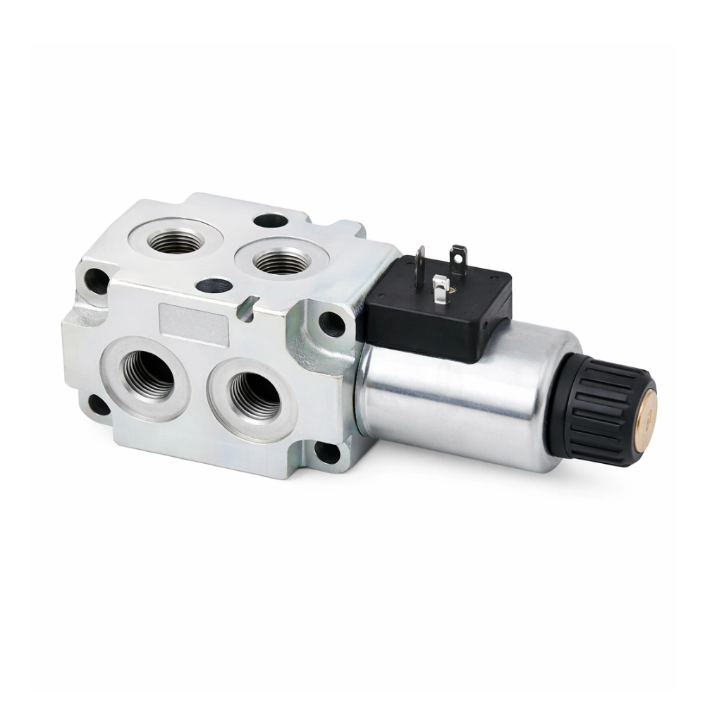 Stackable Valve Nut Walvoil DFE100 12V DC Stackable Solenoid Diverter Valve | Flowfit