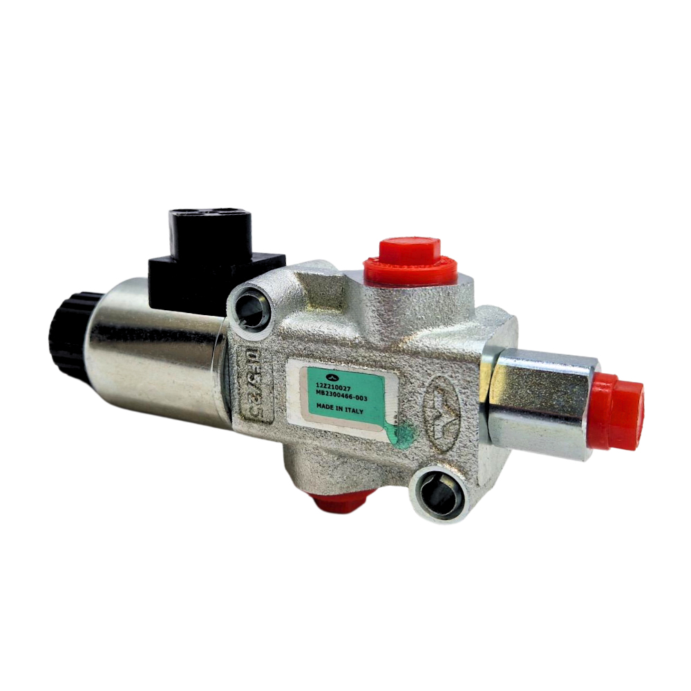 Walvoil, 12V DC, 2 Ways, 3/8" BSP, Open Centre, Drain Port, Galvanized Solenoid Diverter Valve, DFE052/2A18ES-Y201-12VDC-CRZ