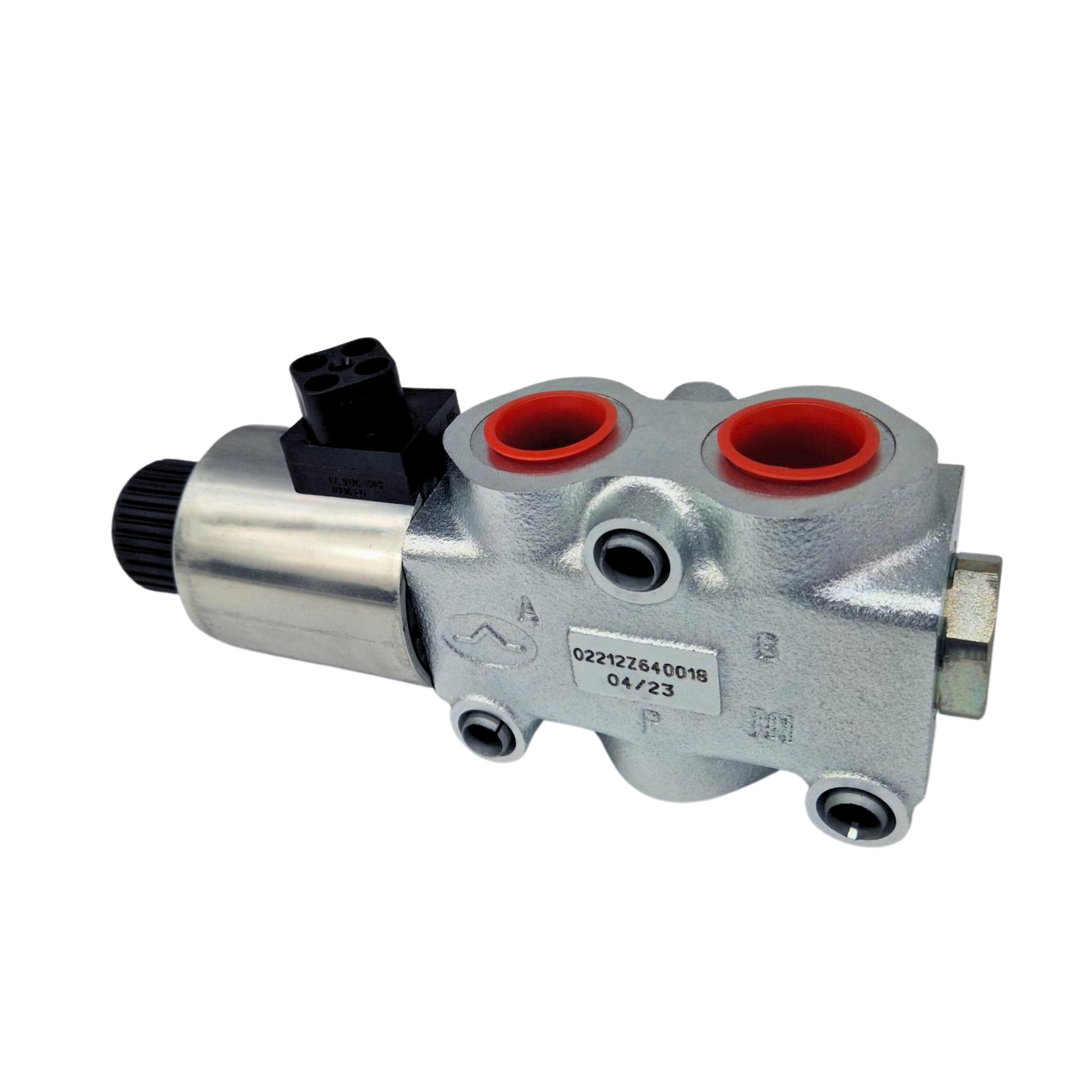 Walvoil, 12V DC, 3 Ways, 3/4" BSP, Open Centre, Solenoid Diverter Valve, DFE20/3A18ES-W200-12VDC-CRZ