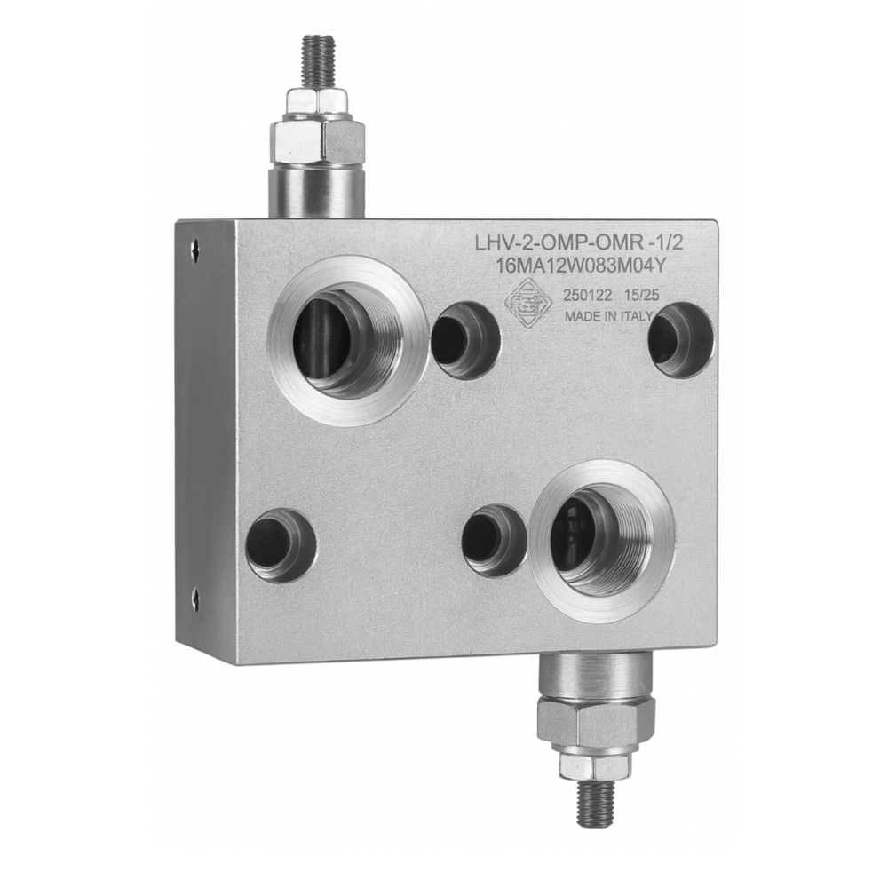 GUMEC Double Overcentre Valve For OMP/OMR Motors, 1/2" BSP, 4.25:1, 60-350 Bar