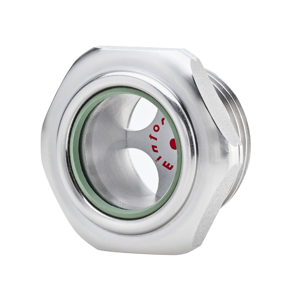 Mintor Stainless Steel Hydraulic Visual level Indicator With Glass, 1/4" BSP