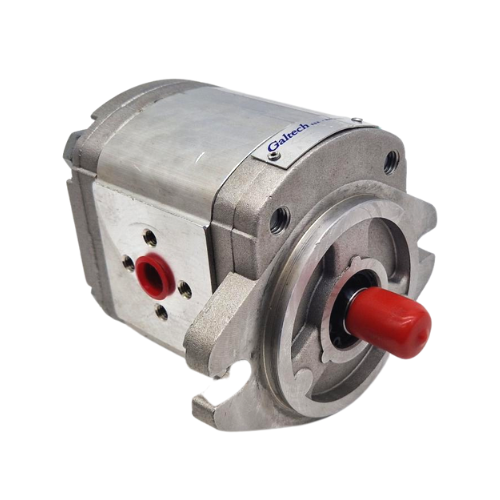 Hydraulic Gear Pump, Group 2, 2 Bolt SAE Flange, Elbow ports, 5/8" Parallel Shaft, 4CC, Anti-Clockwise