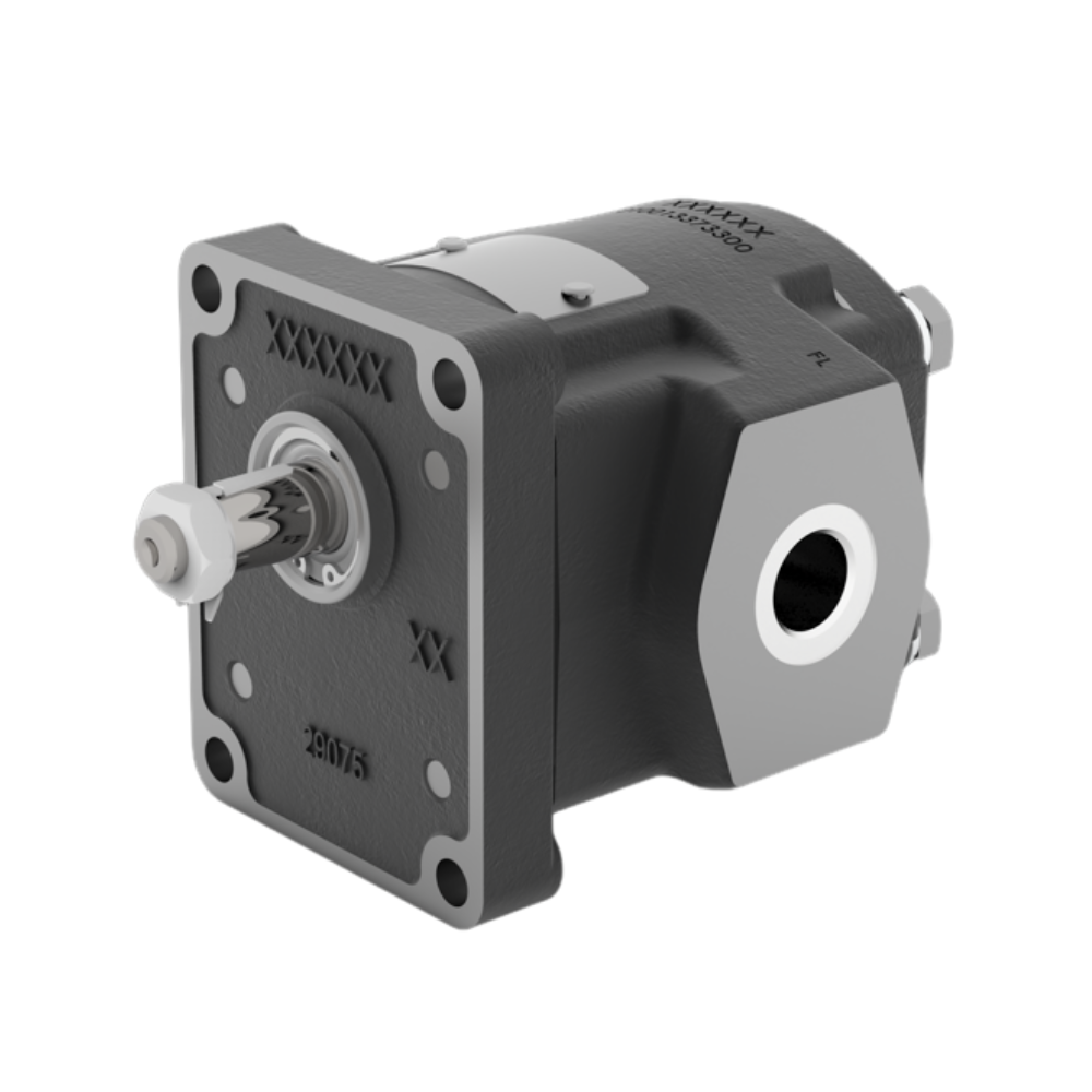 Walvoil 2XPW Hydraulic Cast Iron Gear Pump, Group 2, 11.2CC, Clockwise, 3/4" BSP Inlet & 1/2" BSP Outlet, EU 4 Bolt 1/8 Taper