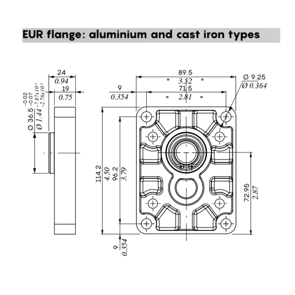 Walvoil 2XPW Hydraulic Cast Iron Gear Pump, Group 2, 11.2CC, Clockwise, 3/4" BSP Inlet & 1/2" BSP Outlet, EU 4 Bolt 1/8 Taper Walvoil 2XPW Hydraulic Cast Iron Gear Pump, Group 2, 11.2CC, Clockwise, 3/4" BSP Inlet & 1/2" BSP Outlet, EU 4 Bolt 1/8 Taper