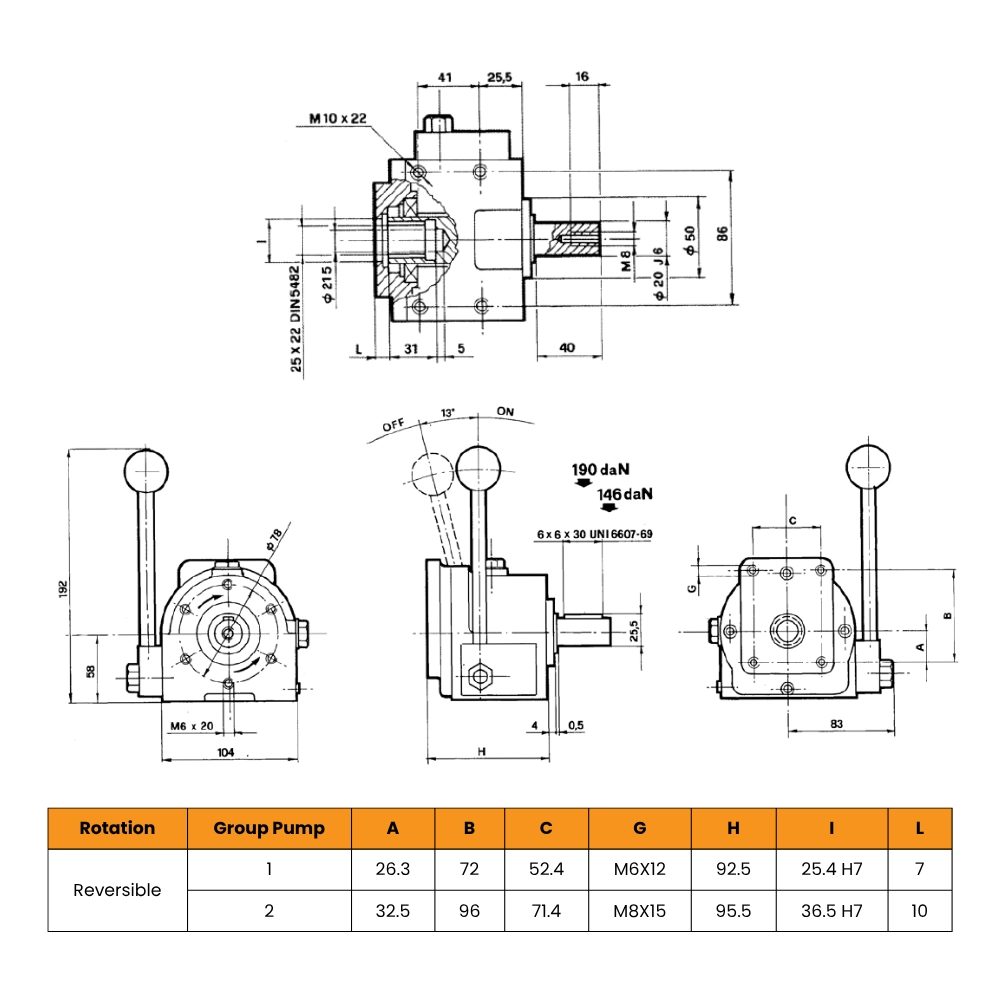 30kW Reversible Mechanical Clutch for Group 1 & 2 Pumps