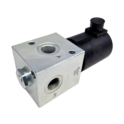 12VDC 3 WAY SOLENOID DIVERTER MAX 80L/MIN MAX 210 BAR 1/2"