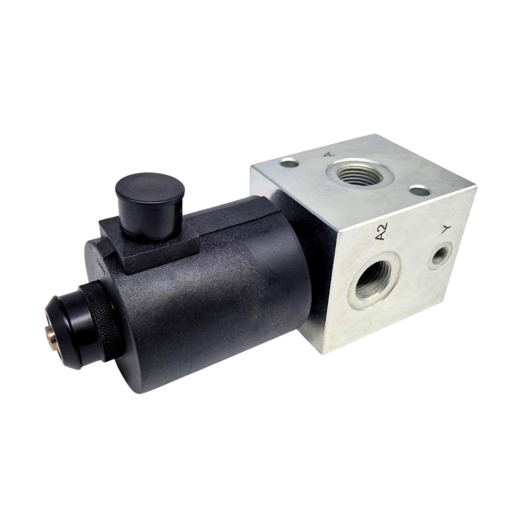 12VDC 3 WAY SOLENOID DIVERTER MAX 80L/MIN MAX 210 BAR 1/2" 12VDC 3 WAY SOLENOID DIVERTER MAX 80L/MIN MAX 210 BAR 1/2"