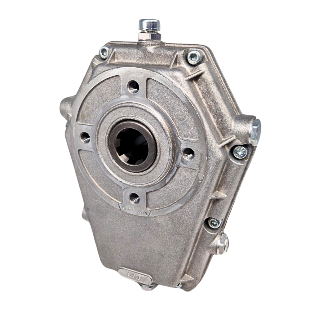 GP3 96071 speed reduction gearbox SAE A dia.25 input, in 1-3/8 6 Splined Shaft' output ratio 1:3,8 GP3 96071 speed reduction gearbox SAE A dia.25 input, in 1-3/8 6 Splined Shaft' output ratio 1:3,8