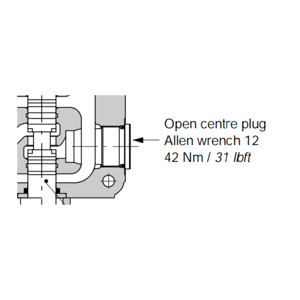 Walvoil SD18 Type AET Open Centre Plug