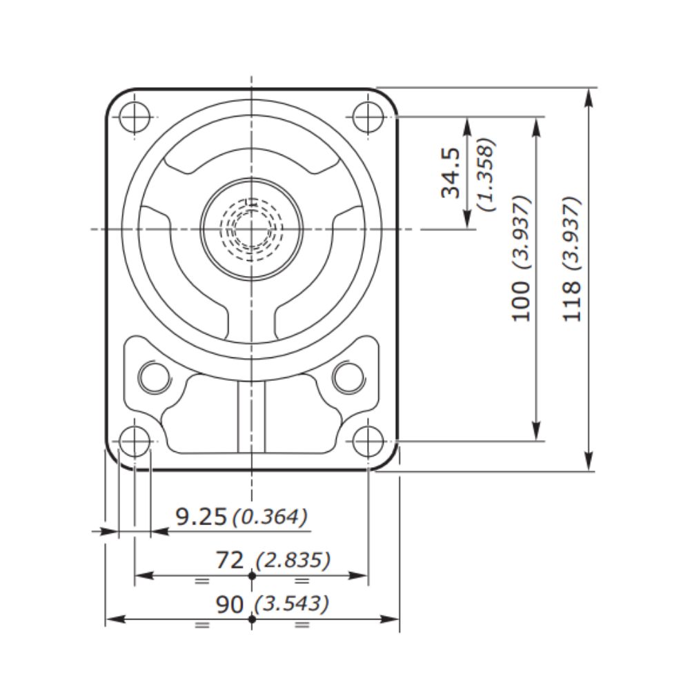 Walvoil 2SM Gear Motor Flange Kit B80C, K Seal