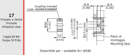 Galtech Drive Gear, 2SP, 22CC, Type 17
